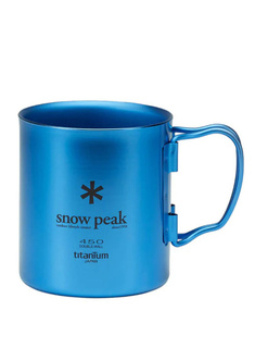 Kubek tytanowy izolowany Snow Peak Ti-Double 450 Anodized Mug - blue