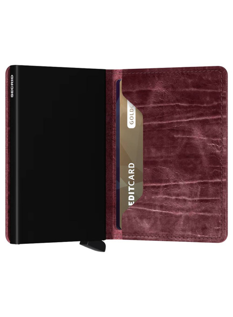 Mały portfel RFID Slimwallet Secrid Dutch Martin - bordeaux