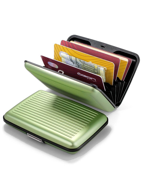 Portfel aluminiowy Ogon Design Stockholm Card Case Premium V3 - matcha