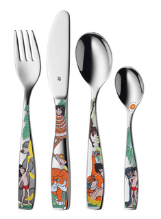 Sztućce dziecięce 4 sztuki WMF Cutlery Set - Jungle Book