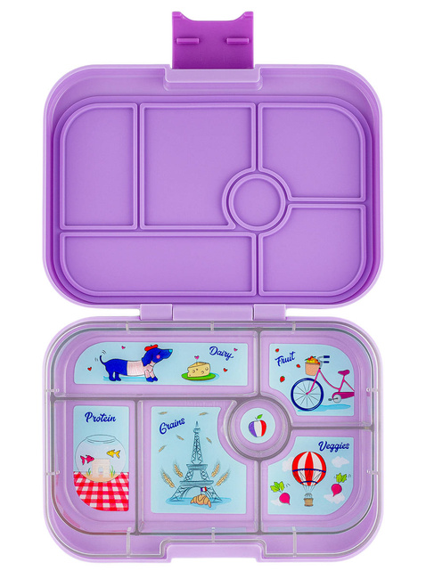 Lunchbox do szkoły Yumbox Original - Lulu purple / Paris tray