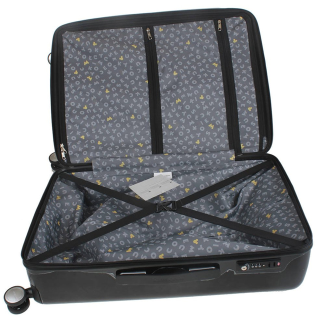 Walizka średnia poszerzana Samsonite Mickey Pixel - black