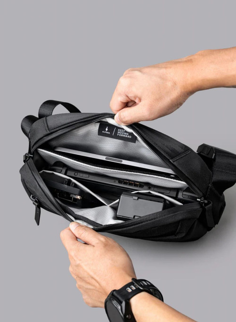 Torba na ramię crossbody Alpaka Go Sling Mini V2 Axoflux - black
