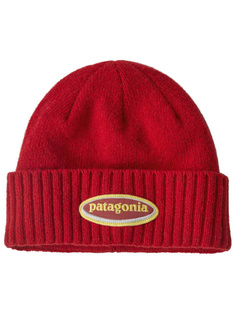 Czapka klasyczna Patagonia Brodeo Beanie - oval logo / amanita red