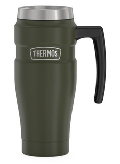 Podróżny kubek z uchwytem Thermos Stainless King™ 470 ml - army green
