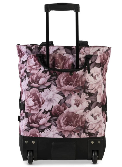 Torba na kółkach / wózek Punta Wheel Print - black / azalea
