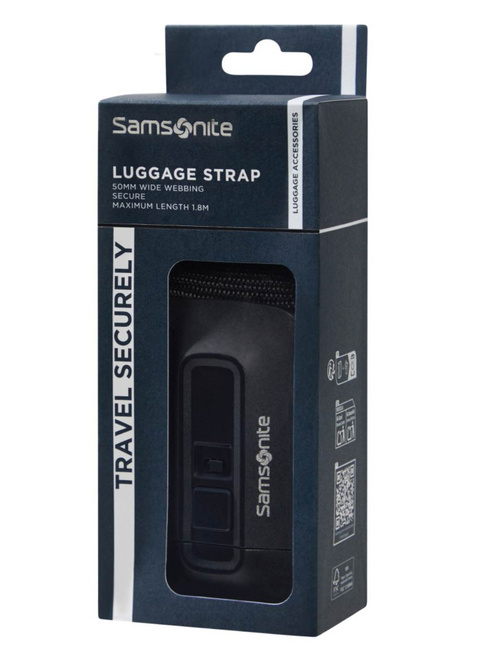 Pas do bagażu Samsonite Ta Revolution Luggage Strap 50 mm - black