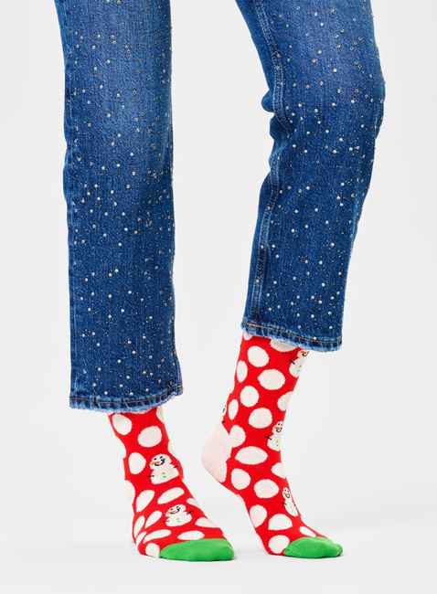 Skarpety unisex Happy Socks - colorful polka dot / snowman