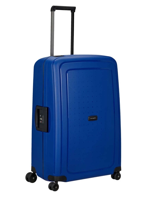 Walizka średnia twarda Samsonite S'Cure - cool blue / black