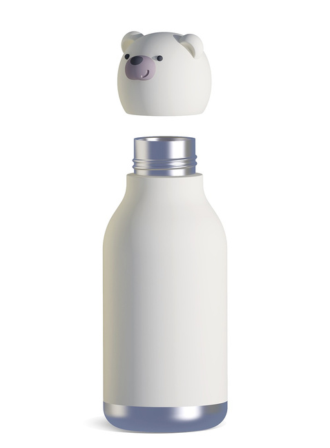 Butelka termiczna dziecięca Asobu Bestie Bottle 0,46 l - polar bear