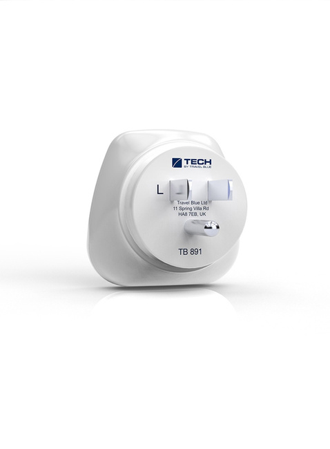 Adapter podróżny z uziemieniem Travel Blue Europa - USA (2 Pin)