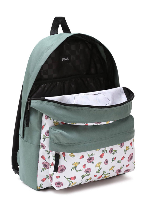 Plecak codzienny Vans Realm 22 l - ditsy poppy floral marshmallow / duck green
