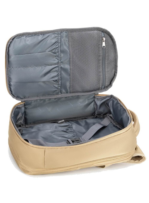 Plecak kabinowy z poszerzeniem Wittchen Free on Board 24 l - beżowy