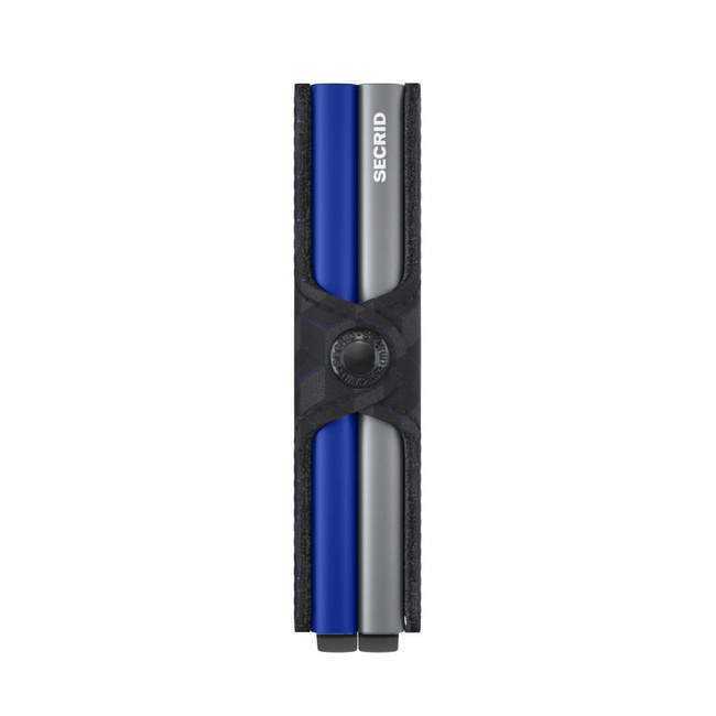 Portfel kieszonkowy RFID Twinwallet Secrid Optical - titanium / blue