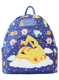 Plecak dziecięcy Loungefly x Pokemon Mini Backpack - sleeping Pikachu & friends