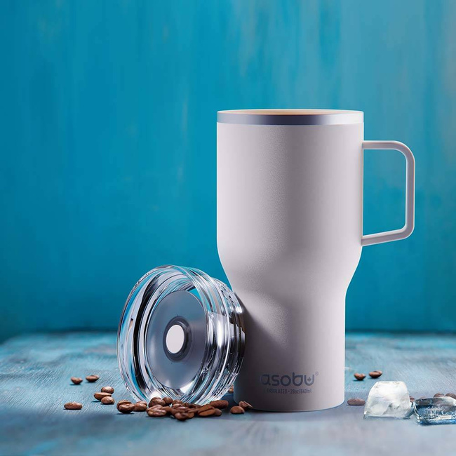 Kubek termiczny do samochodu Asobu 360 Lid - white