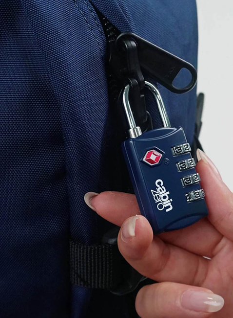 Kłódka szyfrowa do bagażu CabinZero TSA Travel Lock - navy