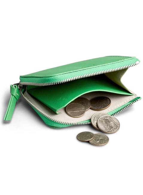 Skórzany portfel kieszonkowy Bellroy L-Pocket - neon green