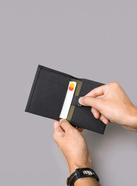 Portfel codzienny Alpaka ARK Bifold Cash Wallet Axogrid - black