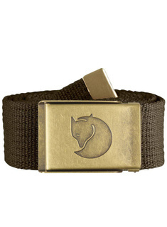 Pasek Fjallraven Canvas Brass 4 cm - dark olive