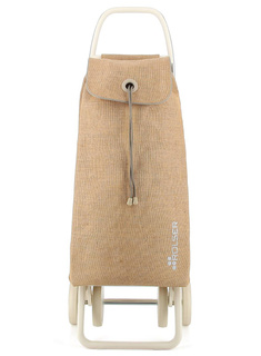 Wózek na zakupy 4-kołowy Rolser I-MAX Yute 4 Wheels - off white