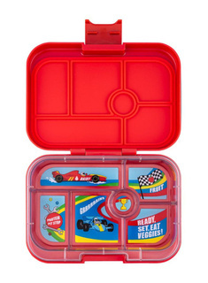 Lunchbox do szkoły Yumbox Original - roar red / race cars