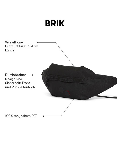 Torba biodrowa Pinqponq Brik - deep anthra