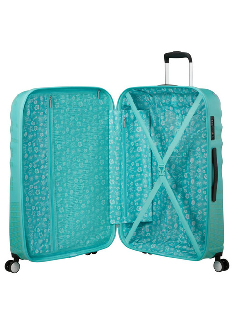 Walizka duża American Tourister Wavebreaker Disney - Stitch flower