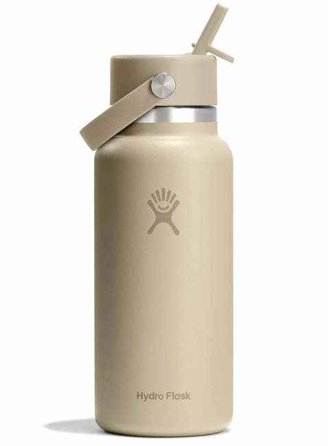 Butelka termiczna ze słomką Hydro Flask Wide Mouth Straw Cap 946 ml - oat