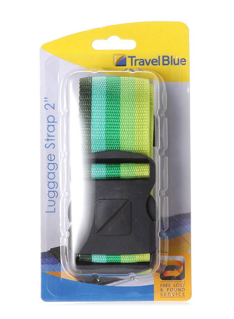 Pas do walizki Travel Blue Heavy Duty 2" - green / yellow