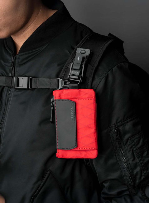 Portfel saszetka Alpaka Zip Pouch Coin - true red