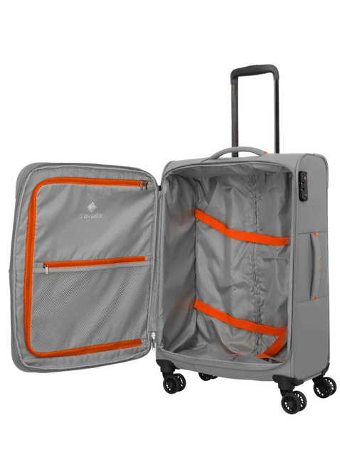 Walizka średnia Travelite Umbria EXP - smoky grey