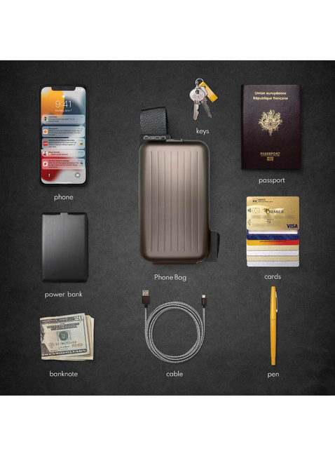 Etui torba na telefon RFID Ogon Design Phone Bag & Wallet - titanium