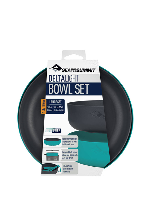 Zestaw 2 misek Sea To Summit Delta Light Bowl Set Large - pacific blue/grey