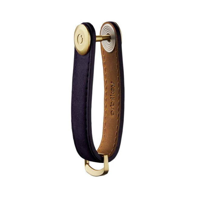 Skórzane etui na klucze Orbitkey Key Organiser Crazy Horse - aubergine / purple