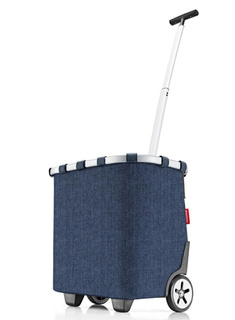 Wózek torba na zakupy Reisenthel Carrycruiser - herringbone dark blue