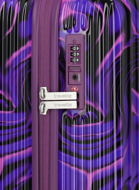 Walizka kabinowa Travelite Lascana - purple swirl