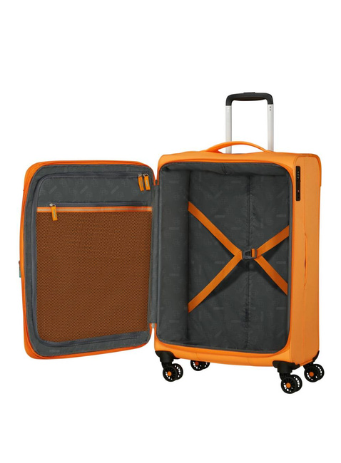 Walizka średnia American Tourister AeroSpin EXP - radiant orange