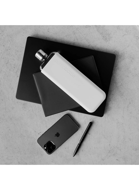 Wielorazowa butelka na wodę Memobottle Original Slim 450 ml - cool grey