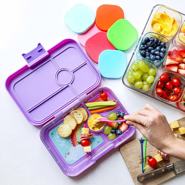 Lunchbox XL Yumbox Tapas 4 przegrody - true blue
