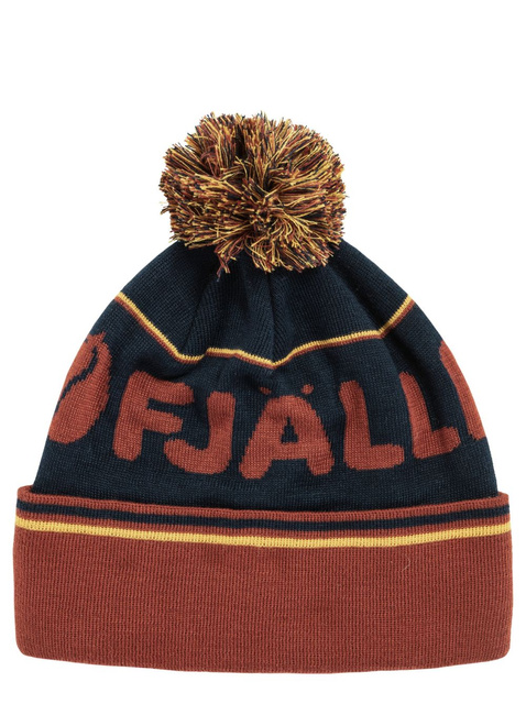 Czapka codzienna Fjallraven Pom Hat - autumn leaf / dark navy