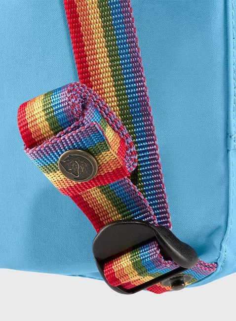 Plecak Fjallraven Kanken Rainbow Mini - pastel lavender / rainbow pattern