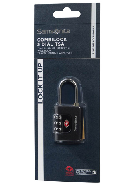 Kłódka do walizki Samsonite Ta Revolution Combilock 3 Dial TSA - black