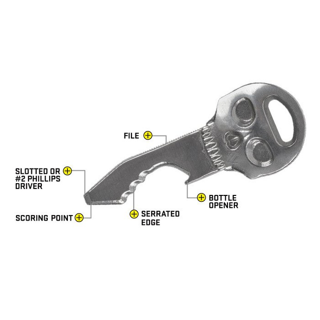 Brelok DoohicKey SkullKey Tool Nite Ize - stalowy