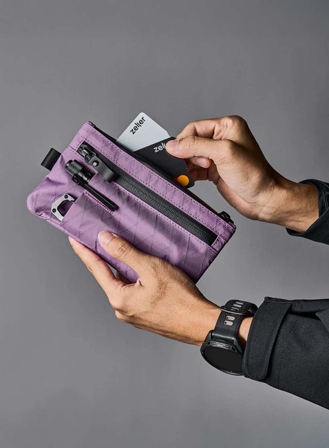 Organizer saszetka Alpaka Zip Clutch - mulberry
