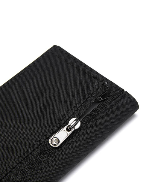 Portfel antykradzieżowy Pacsafe RFIDsafe Trifold Wallet - jet black