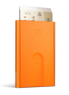Etui aluminiowe na karty Ogon Design Slider - orange