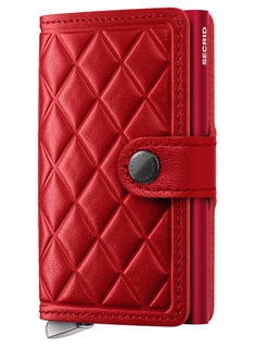 Portfel RFID Secrid Premium Miniwallet Emboss Diamond - red
