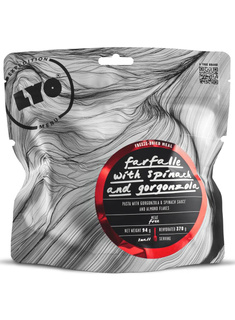 Danie wegetariańskie LyoFood Farfalle ze szpinakiem i gorgonzolą 94 / 370 g
