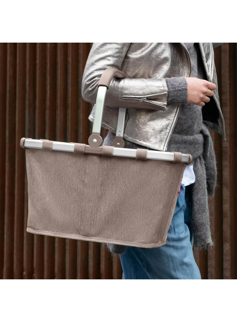 Koszyk na zakupy plażę Reisenthel Carrybag - herringbone mokka